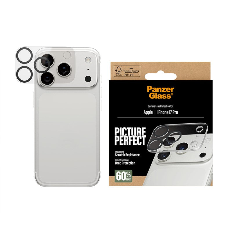 PanzerGlass iPhone Air / iPhone 17 Pro / iPhone 17 Pro Max Picture Perfect Camera Lens Protector PanzerGlass iPhone Air / iPhone 17 Pro / iPhone 17 Pro Max Picture Perfect Camera Lens Protector